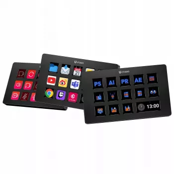 Ulanzi Stream Deck D200 konzola - 15 programovatelných tlačítek, 3 otočné enkodéry, RGB podsvícení, USB-C, mechanické hot-swappable spínače