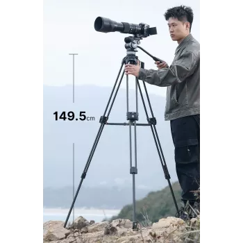 Profesionální video stativový systém ULANZI T047 nosnost 25 kg výška 149,5 cm miska 75 mm