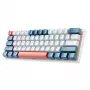 Drátová mechanická herní klávesnice Machenike K500-B61, 61 kláves, Red Switch, bílo-modrá