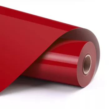 LOKLIK Basic Heat Transfer Vinyl - červený - 30,5 x 180 cm (12 inch x 6 inch)
