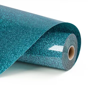 LOKLIK Glitter termotransferová fólie - světle modrá - 30,5 x 90 cm (12 inch x 3 ft) - 1 role