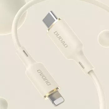 Dudao L7SF 2-in-1 USB-C to USB-C / Lightning Cable 100W 1.2m Beige