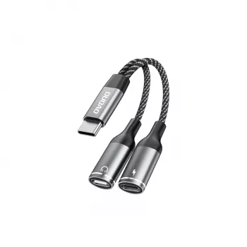 Dudao L13C+ 2v1 adaptér USB-C na USB-C s audiem a nabíjením