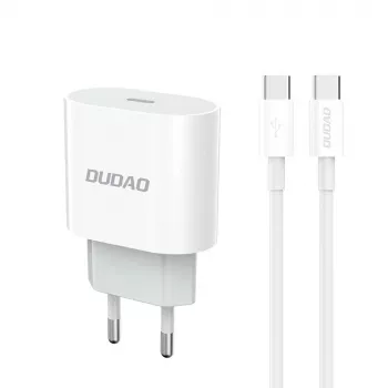 Dudao A14EUC adaptér 20W (kabel USB-C na USB-C 1m součástí) bílý