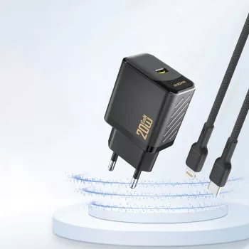 Dudao A26EU GaN 20W USB-C nabíječka, černá