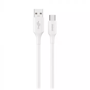 Dudao L2S USB-A na USB-C 30W 1m bílý nabíjecí a datový kabel