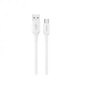 Dudao L2S USB-A na USB-C 30W 2m bílý nabíjecí a datový kabel