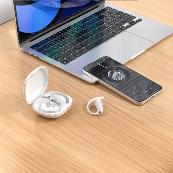 Dudao U17Z Bluetooth 5.3 Open-Ear sluchátka s háčky na uši - bílá
