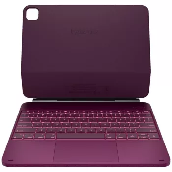 Pouzdro s klávesnicí Typecase Edge pro iPad Pro 13 2024/2025, malinové