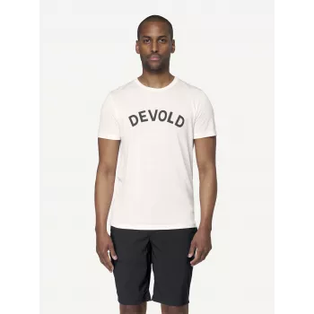 Tričko Devold Classic Legacy Tee z merino vlny, bílé, velikost L