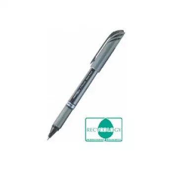 Pentel BL27-AX EnerGel gelové pero s mechanickým posuvem - jehlový hrot 0,35 mm - černý inkoust - stříbrné kovové tělo
