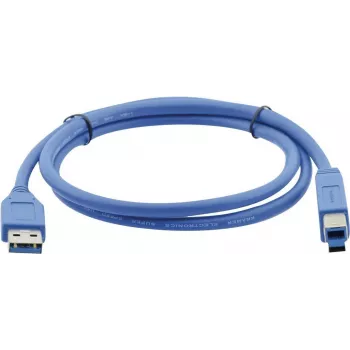 Kramer C-USB3/AB-3 USB 3.0 kabel, USB-A samec na USB-B samec, 0,9 m (3 ft), modrý