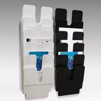 DURABLE FLEXIPLUS 6 stojan na prospekty A4 na výšku transparentní 1700008011