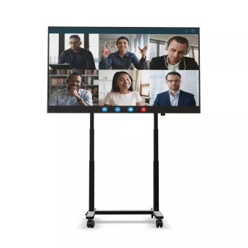 SMS Func Mobile Lite Motorized Display Trolley FMTL041001, Max 75 inch, 80 kg, Black