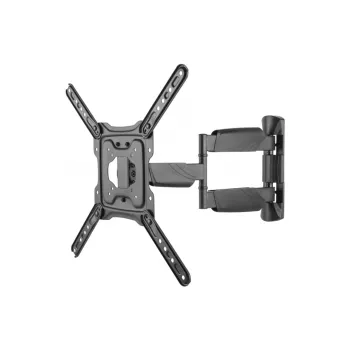 DELTACO ARM-1205 plně pohyblivý nástěnný držák pro 23-55 inch ploché/zakřivené LCD displeje, černý, 3kloubové rameno, VESA do 400x400, nosnost 35 kg