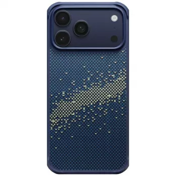 PITAKA StarPeak Aramid ProGuard MagSafe pouzdro pro iPhone 17 Pro Max – Milky Way Galaxy