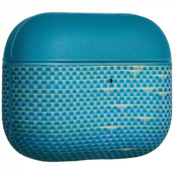 Pouzdro PITAKA z aramidového vlákna pro AirPods Pro 3, Lucid Blue