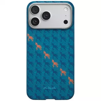 Pouzdro PITAKA Happiness Rides Edge Case MagSafe pro iPhone 17 Pro Max Indigo