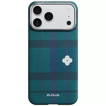 Pouzdro PITAKA Flora in Grid Edge Case pro iPhone 17 Pro Max – Forest Dawn