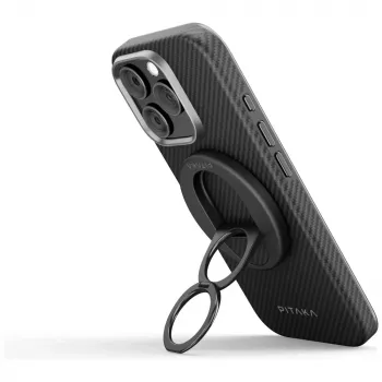 PITAKA MagEZ Grip 3 MagSafe magnetický držák na telefon černá/šedá