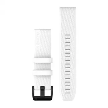 Garmin QuickFit 22mm silikonový pásek k hodinkám bílý s černou sponou z nerezové oceli 010-12901-01