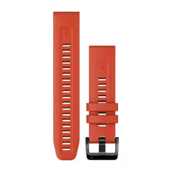 Silikonový řemínek k hodinkám Garmin 22 mm Flame Red 010-13111-04