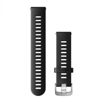 Garmin silikonový pásek k hodinkám 20 mm černý pro Venu, Forerunner 645, Forerunner 245, Forerunner 55 - originální příslušenství 010-11251-9P