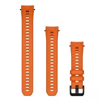 Řemínek na hodinky Garmin QuickFit 20 silikonový 20mm Ember Orange pro Instinct E 40mm 010-13397-03