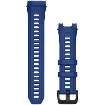 Řemínek na hodinky Garmin silikonový 22mm, Instinct 3 – 45mm Bolt Blue Limited Edition 010-13395-08