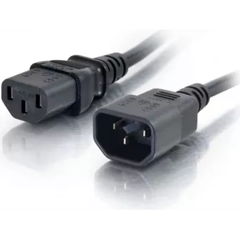 CABLES2GO prodlužovací napájecí kabel C13 na C14 2m černý