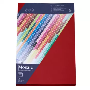 Artoz Papier Mosaic obálky DIN C5 bez okénka ohnivě červená lepené 20 kusů (9439420-587)