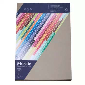 Artoz Papier Mosaic obálky DIN C5 bez okénka cementová samolepicí 20 kusů (9439420-217)