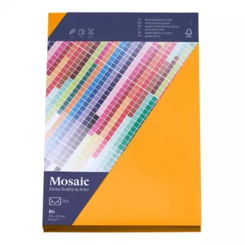 Artoz Papier Mosaic obálky DIN B6 bez okénka papája samolepicí 20 kusů