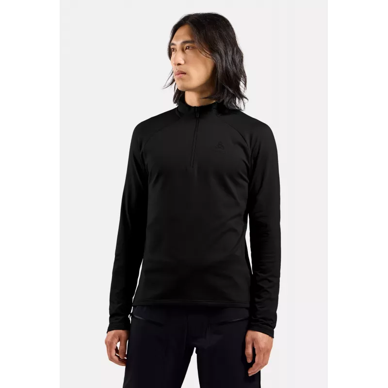 Vrstva Essential Light Mid Layer 1/2 Zip Odlo černá