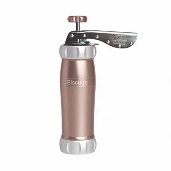 Marcato Pastry Press Powder Pink - ruční lis na sušenky s 20 formami