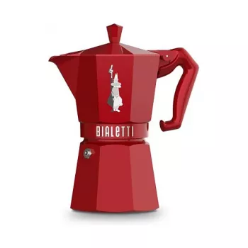 Bialetti MOKA EXCLUSIVE 6TZ červený espressovač na sporák (9056)
