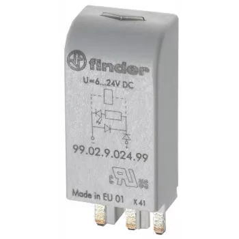 Finder LED zelený indikační modul s diodou 6-24 VDC pro patice relé řady 95 99.02.9.024.99