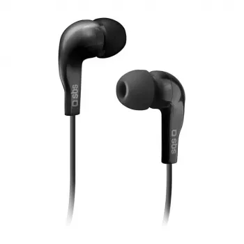 SBS TEINEARKL in-ear headset s mikrofonem - černý - kabelový - 1,2m kabel - 3,5mm jack - hovory & hudba