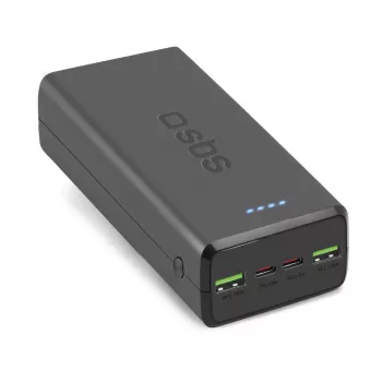 Powerbanka SBS 30000 mAh Power Delivery 20W Multi-Port černá