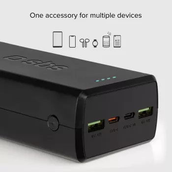 Powerbanka SBS 30000 mAh Power Delivery 20W Multi-Port černá