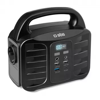 Přenosná elektrárna SBS 150W Fast Charge černá (TEPOWST150W)