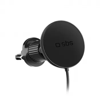 Magnetická bezdrátová nabíječka do auta SBS MagSafe 15W, černá