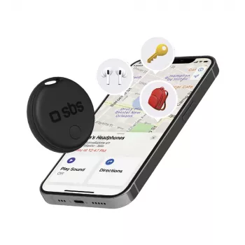 SBS Track My Circle lokátor kompatibilní s Apple Find My - černý