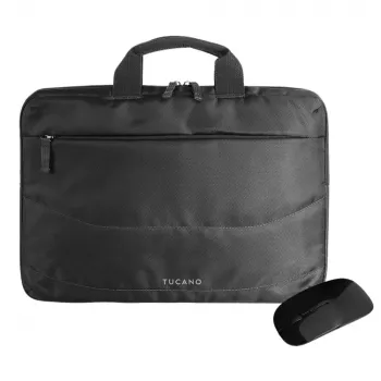 Tucano sada brašny na notebook pro notebooky do 14 inch s myší černá