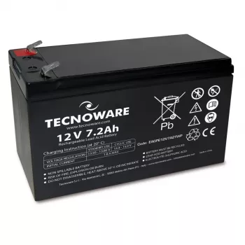 Baterie TECNOWARE Power Battery 12V 7,2Ah AGM VRLA s konektorem Faston 6,3mm