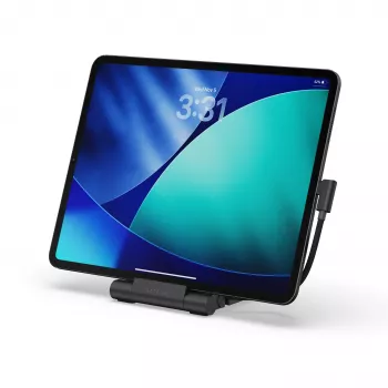 Skládací stojan s hubem Satechi On-the-Go Foldable Stand Hub – USB-C 100W PD, USB-C 10 Gbps, USB-A 10 Gbps, čtečka micro/SD karet 312 MB/s, 3,5mm jack, 4K HDMI (Space Gray)