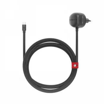 Twelve South PowerCord EU 30W USB-C nástěnná nabíječka s 3m opleteným kabelem (Slate)