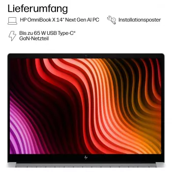 HP OmniBook X 14-ka0176ng 14,0 inch WUXGA OLED, Intel Core Ultra 7 356H, 24 GB RAM, 1 TB SSD, Windows 11 Pro