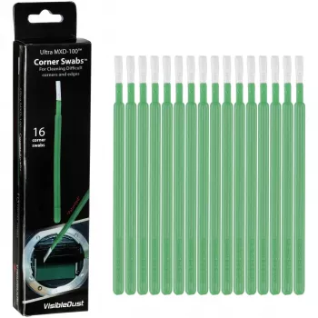 Tyčinky Visible Dust MXD Swabs Corner Green – 12 ks pro čištění APS-C senzoru