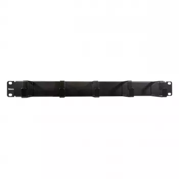 Televes UKO5R 19 inch 1U přední panel s 5 kabelovými průchodkami, světle šedá